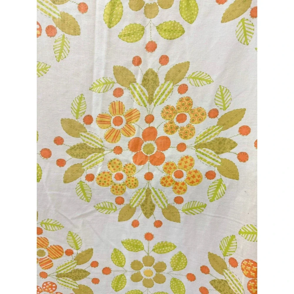 Unbranded Flower Power 70s Flat Sheet Full/Double 81